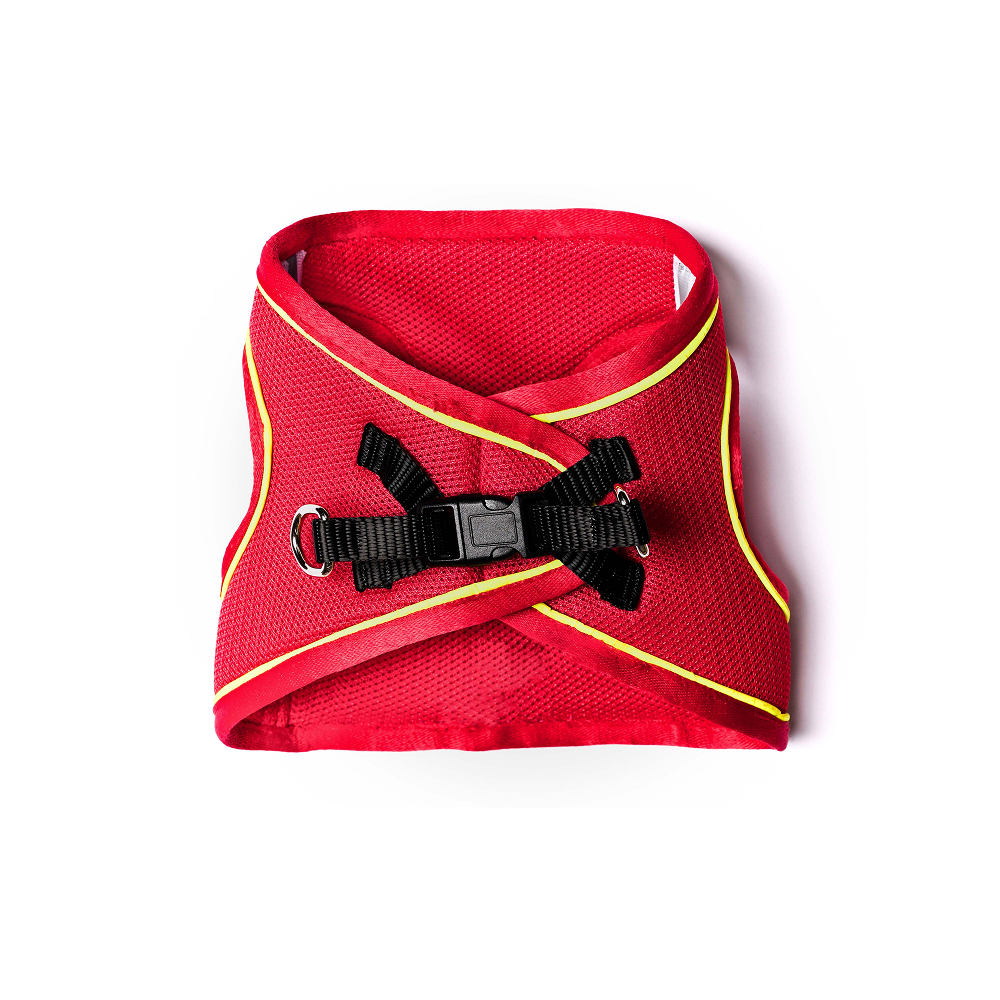 Pets Way Air Mesh Harness for Puppies & Small Dogs (Red)