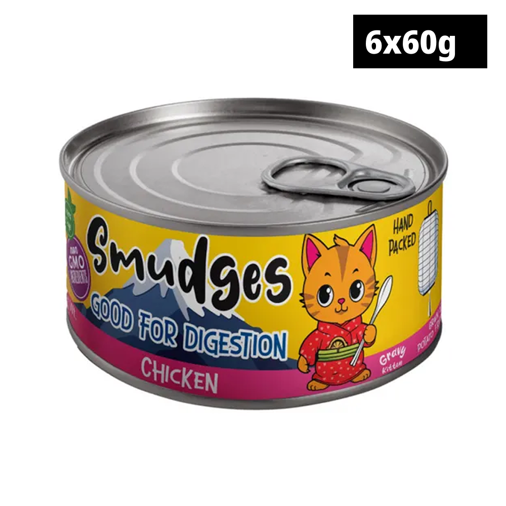 Smudges Chicken Shredded in Gravy and Tuna in Soft Jelly Wet Food Little Licks Chicken and Tuna Creamy Bisque Kitten Cat Treats