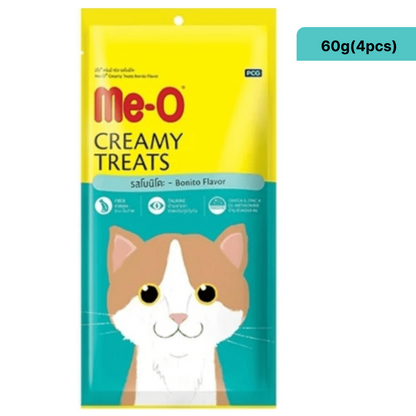 Me O Bonito Creamy, Chicken and Pumpkin and Tuna and Goat Creamy Treat Combo Cat