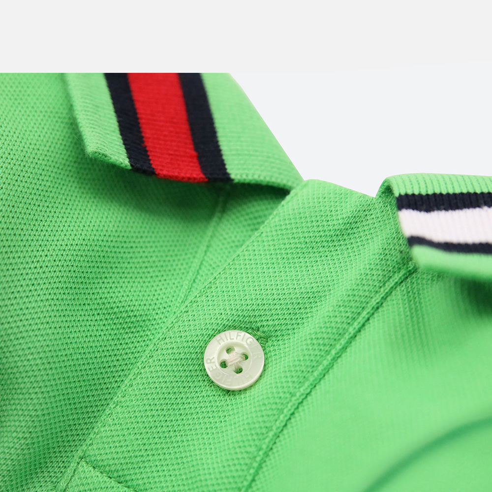 Tommy Hilfiger Flag Collar and Cluff Polo Tshirt for Dogs (Spring Lime)