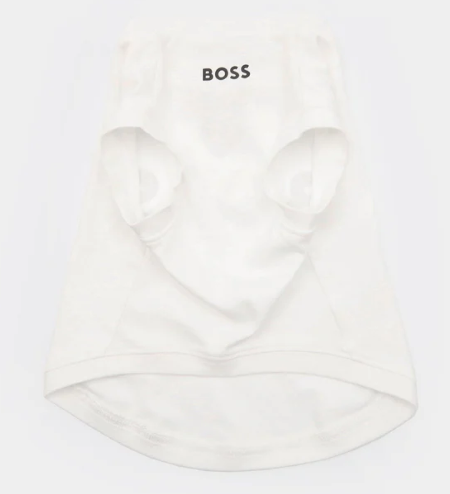 Boss Graphic Tshirt for Dogs (Bright White)