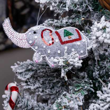 Furry Tales Appu Claus Elephant Handcrafted Charm