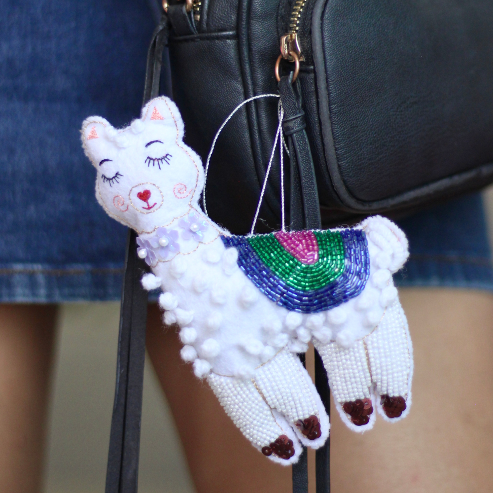 Furry Tales Llama Mama Handcrafted Charm