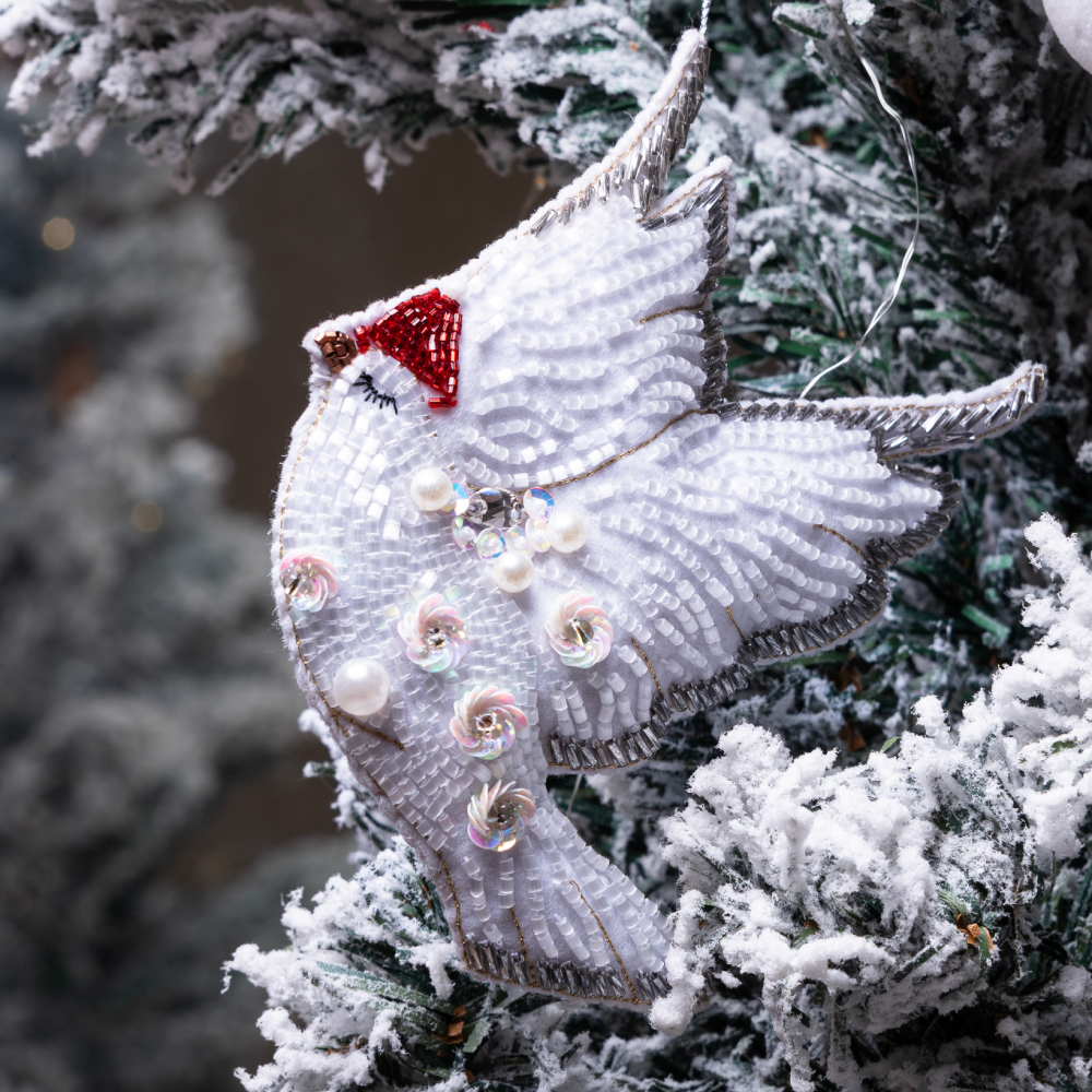 Furry Tales Frosty Parinda Dove Handcrafted Charm