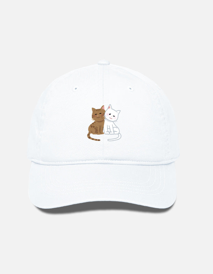 EverythingBoho Two Cats BaseBall Cap