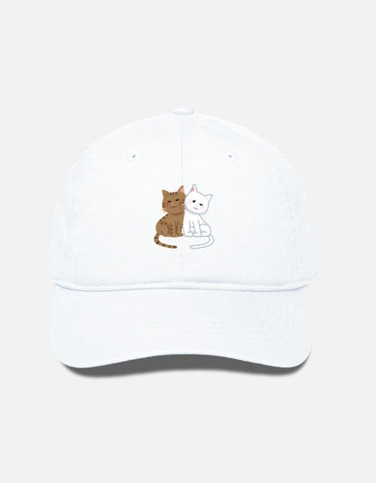 EverythingBoho Two Cats BaseBall Cap