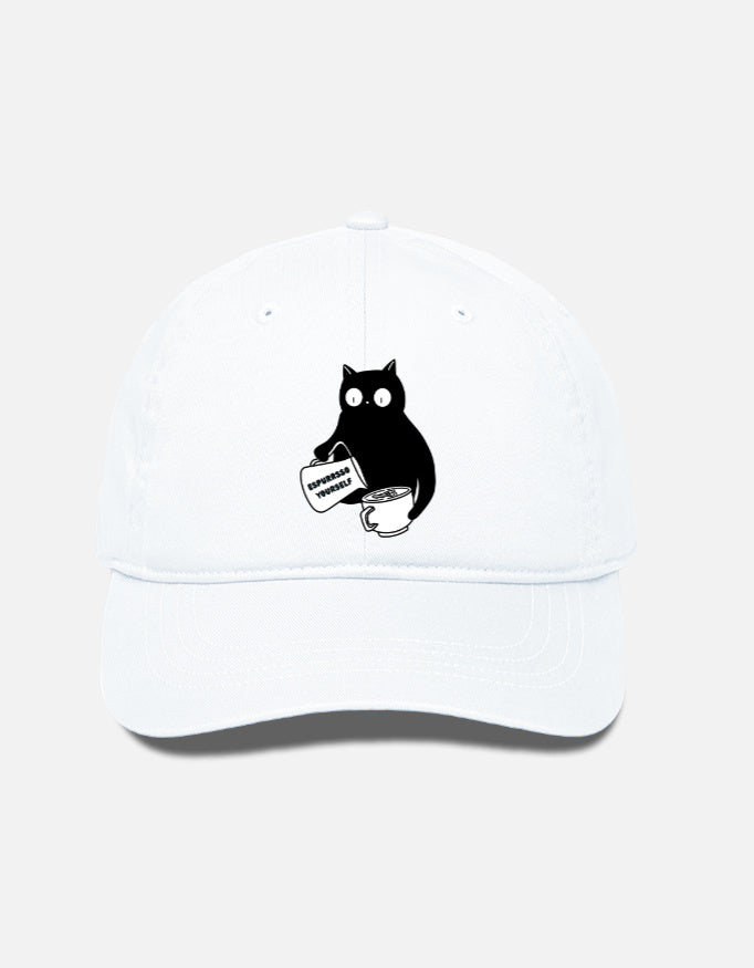 EverythingBoho Cat Barista BaseBall Cap