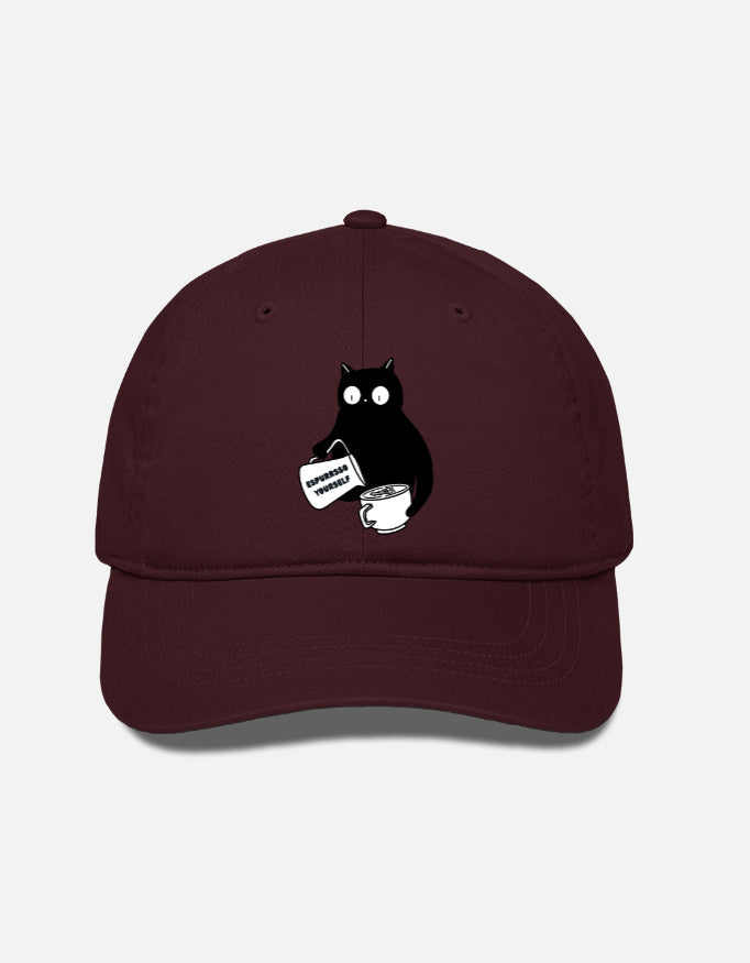 EverythingBoho Cat Barista BaseBall Cap