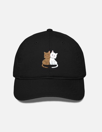 EverythingBoho Two Cats BaseBall Cap