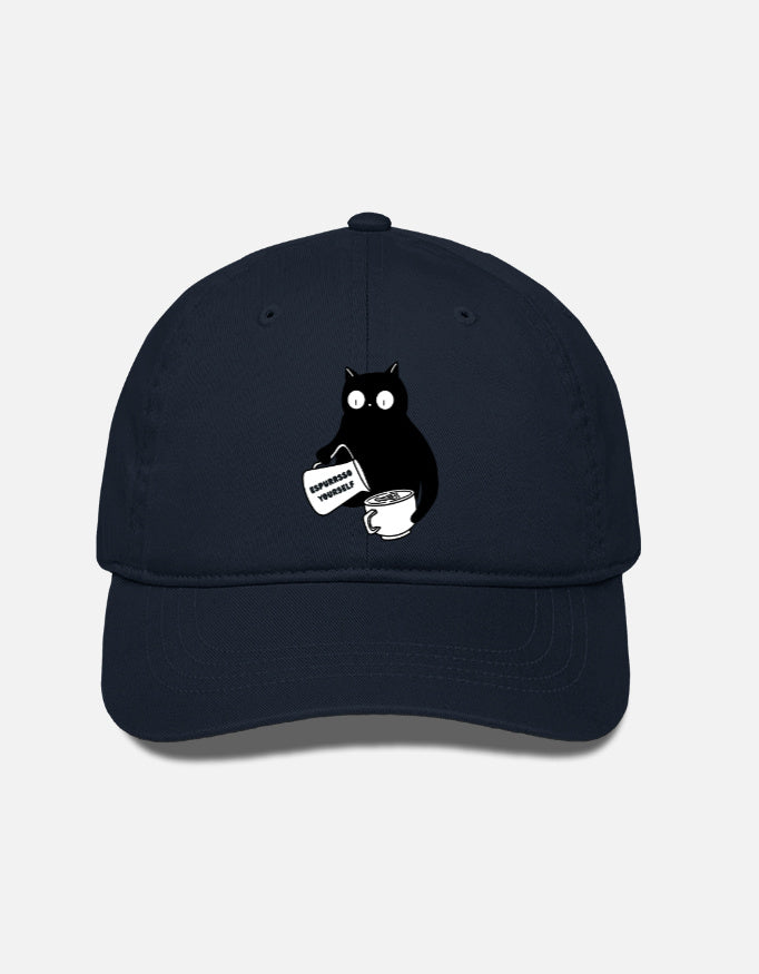 EverythingBoho Cat Barista BaseBall Cap