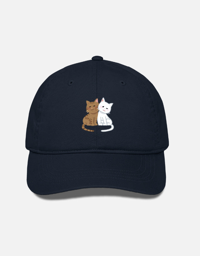 EverythingBoho Two Cats BaseBall Cap