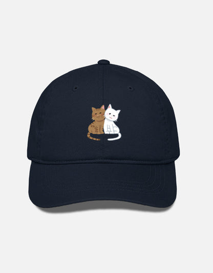 EverythingBoho Two Cats BaseBall Cap