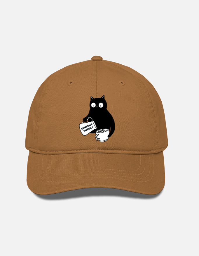 EverythingBoho Cat Barista BaseBall Cap