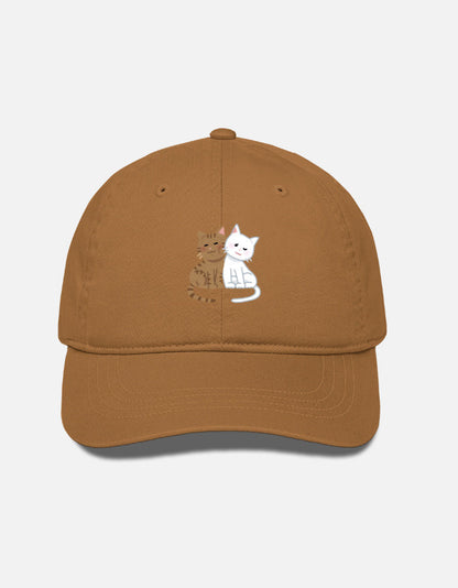 EverythingBoho Two Cats BaseBall Cap