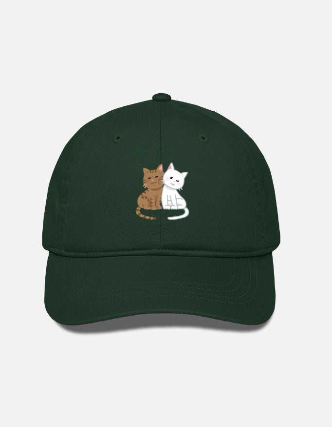EverythingBoho Two Cats BaseBall Cap