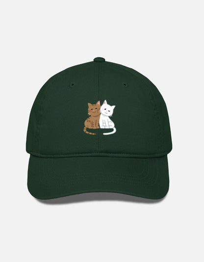 EverythingBoho Two Cats BaseBall Cap