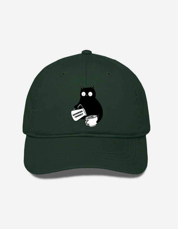 EverythingBoho Cat Barista BaseBall Cap