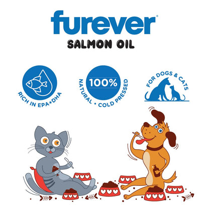 Pawsome Companion Furever Salmon Oil for Dogs & Cats 500ml