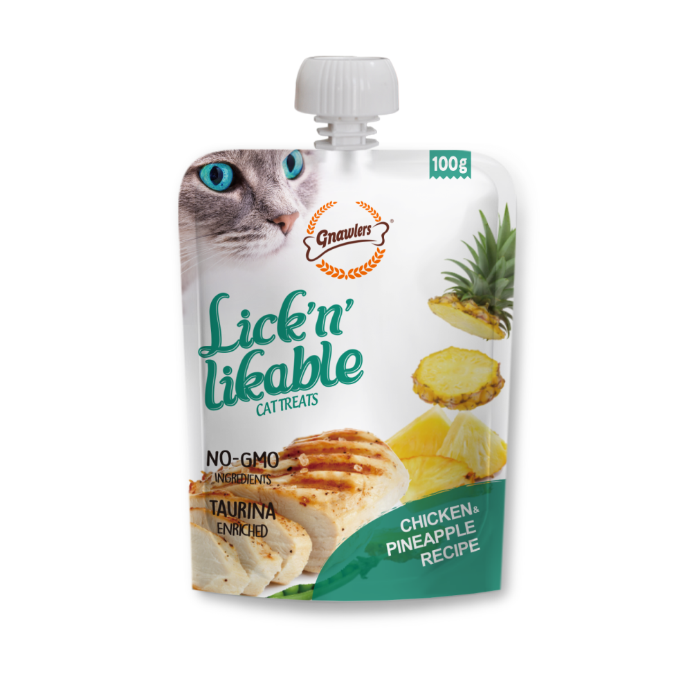 Gnawlers Yogurt, Blueberry, Chicken, Pineapple, Tuna, Pumpkin Combo Lick Treats Cat