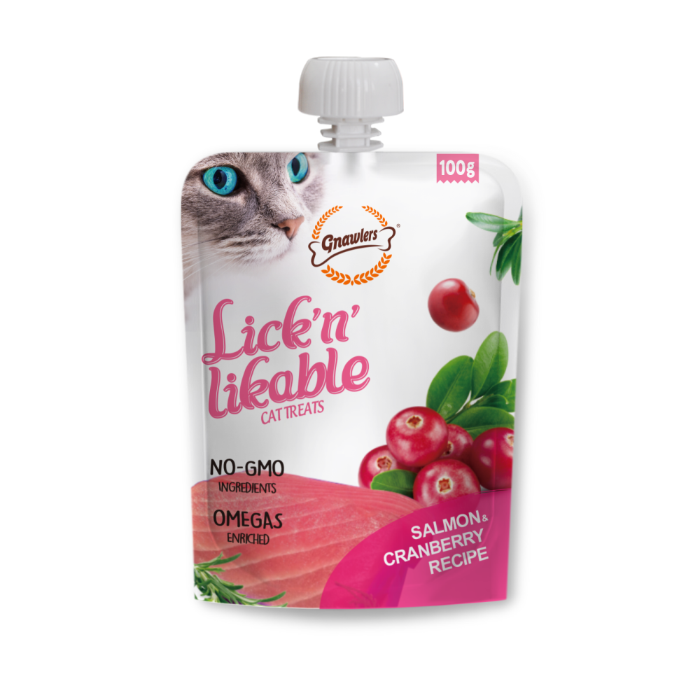 Gnawlers Yogurt, Blueberry, Chicken, Pineapple, Salmon, Cranberry Combo Lick Treats Cat