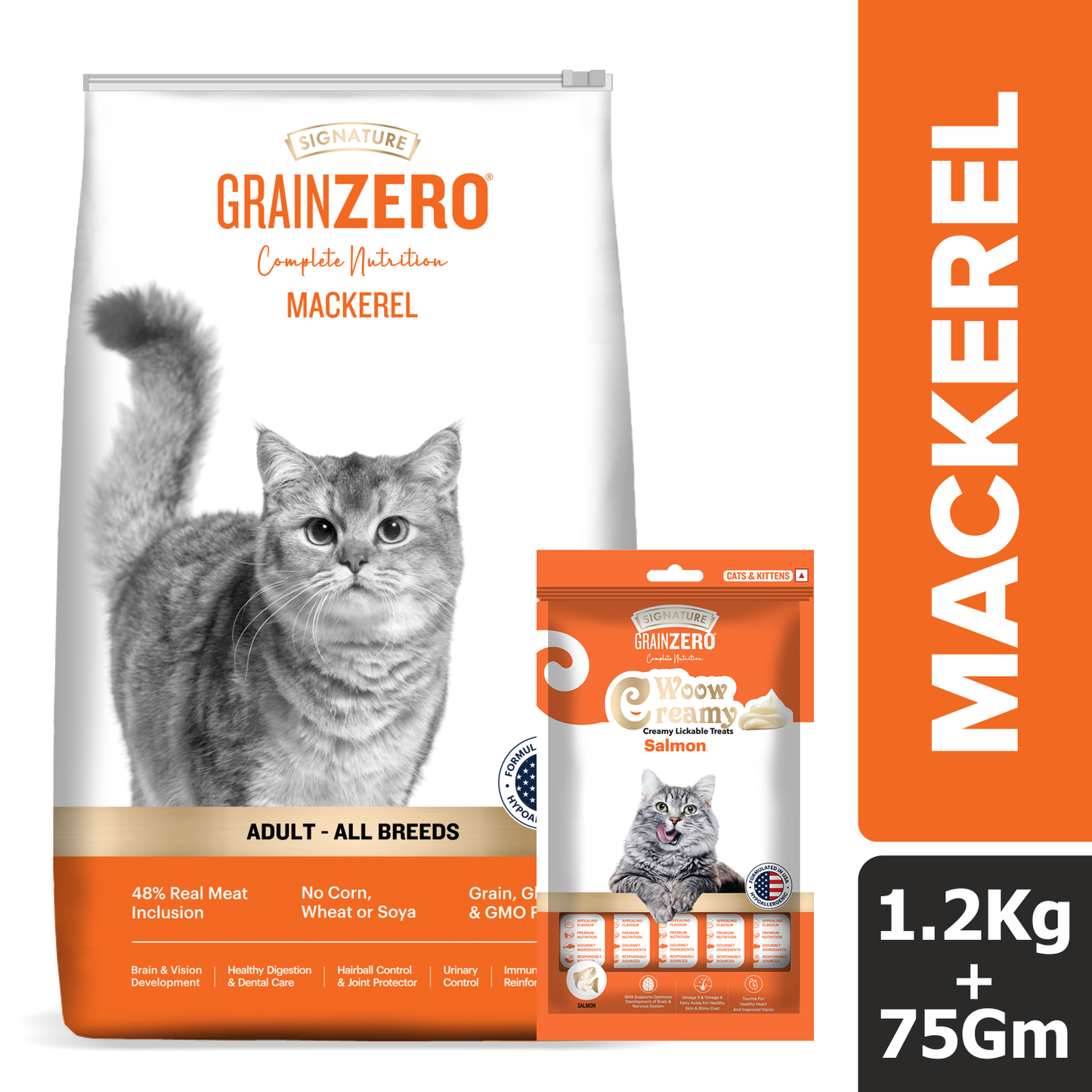 Signature Salmon, Chicken, Vegetable, Mackerel Combo Dry Food Cat