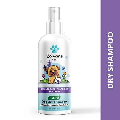 Zoivane Vanilla & Lavender Waterless Shampoo for Dogs