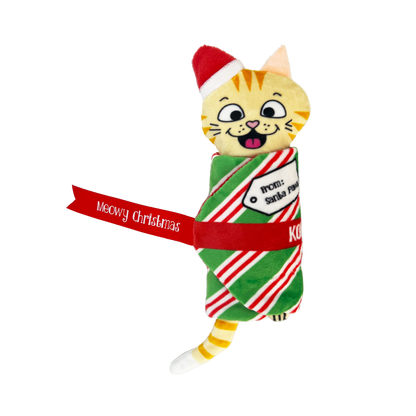 Kong Pull A Partz Present Toy for Cats (Red & Yellow)