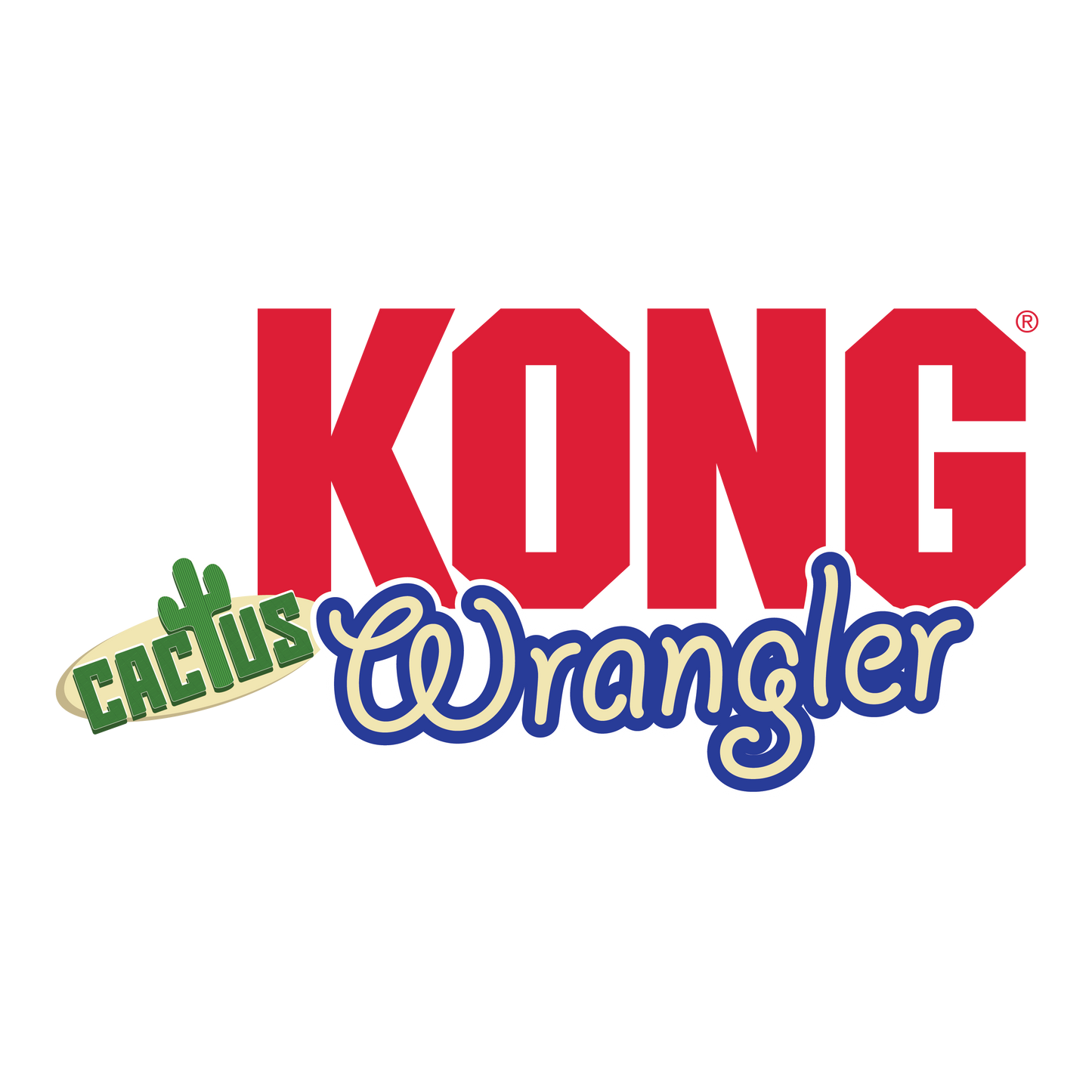 Kong Wrangler Cactus Toy for Cats (Green and Red)