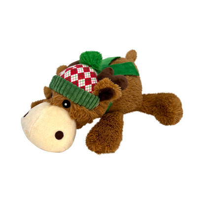 Kong Cozie Reindeer Toy for Dogs (Brown)