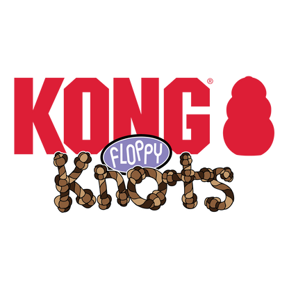Kong Floppy Knots Fox Toy for Dogs (Red & Green)