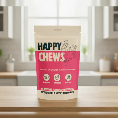 Nootie Happy Chew Dehydrated Strawberry Flavoured Chicken Jerky Dog Treat