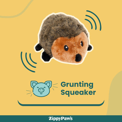 Zippy Paws Hedgehog Grunterz Plush Toy for Dogs