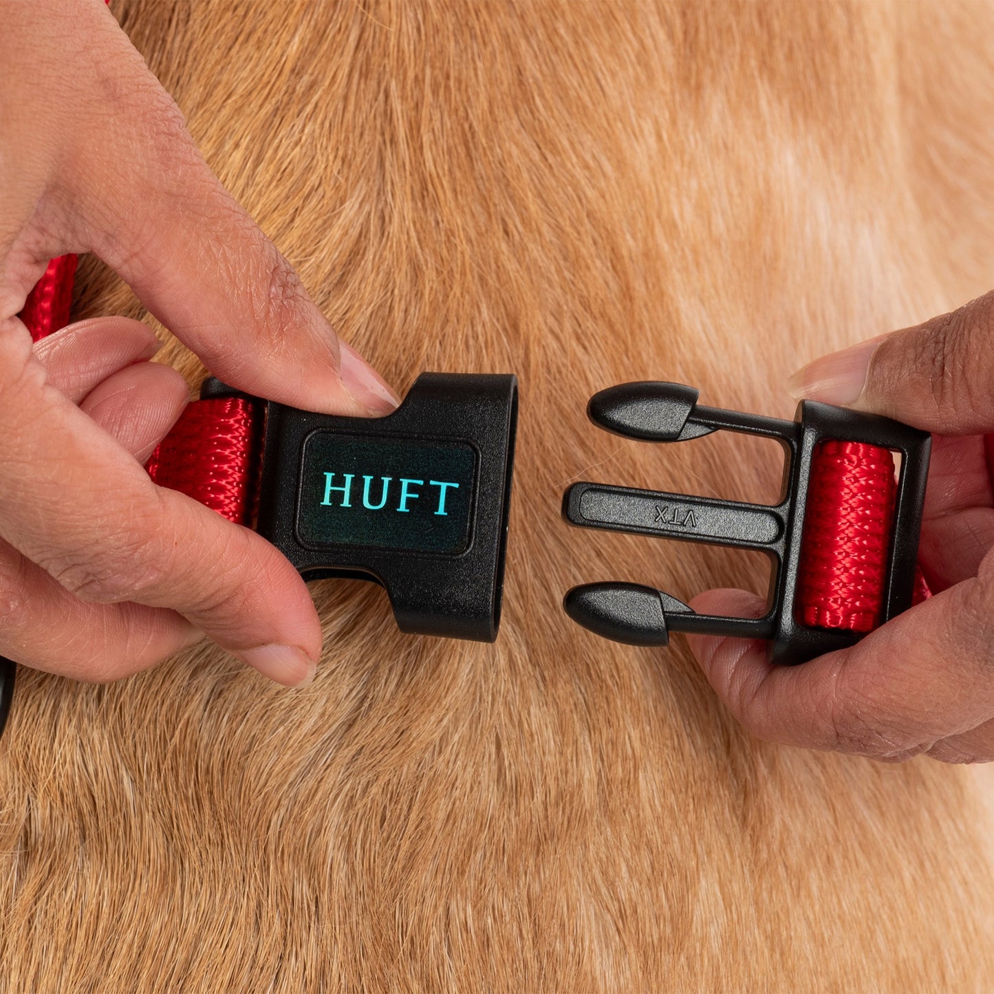 HUFT Classic H Harness for Dogs (Cherry Red)