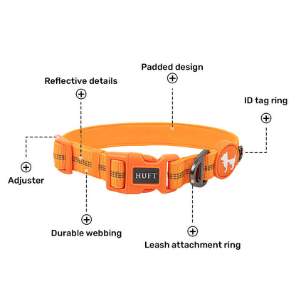 HUFT Xplorers Collar for Dogs (Orange)