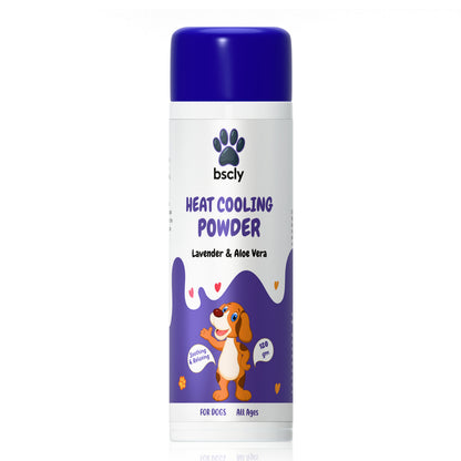 Bscly Lavender & Aloe Vera Heat Cooling Powder for Dogs