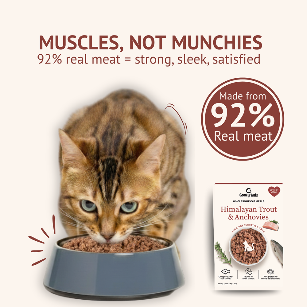 Goofy Tails Himalayan Trout & Anchovies Cat Meals