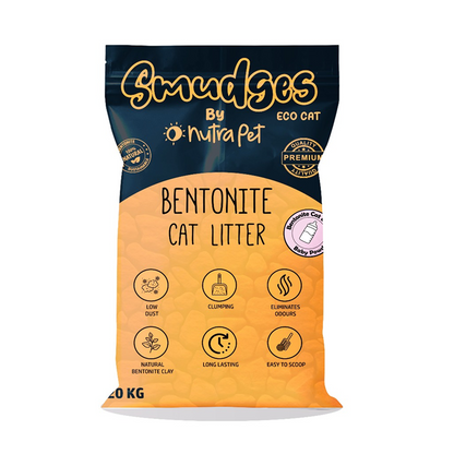 Smudges Tuna Flakes Shrimp & Pumpkin Wet Food and Little Licks Chicken & Cheese Treats and Bentonite Litter for Cats