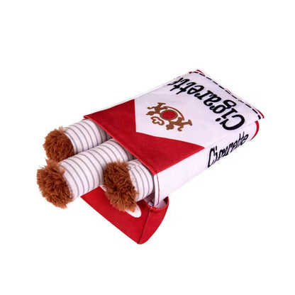 Talking Dog Club No Smoke Cigarette with Cover Plush Toy for Dogs