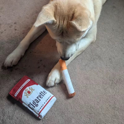 Talking Dog Club No Smoke Cigarette with Cover Plush Toy for Dogs