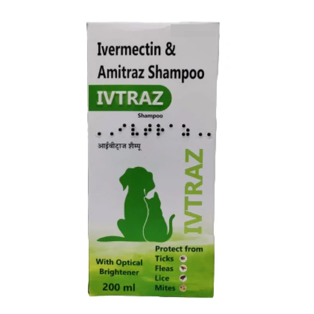 Wellcon Ivtraz Shampoo (Ivermectin & Amitraz) for Dogs and Cats