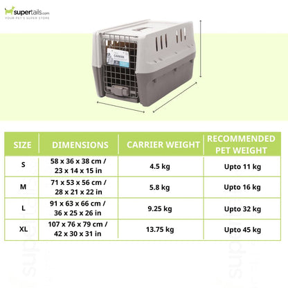 M Pets Trek IATA Approved Travel Carrier for Dogs and Cats
