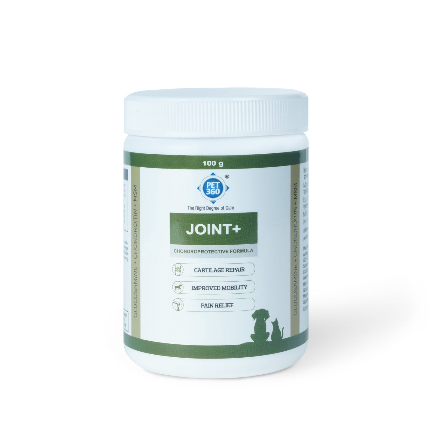 Pet360 Joint+ Glucosamine, Chondrotin & MSM Powder for Dogs & Cats