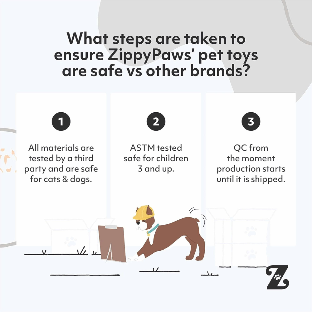 Zippy Paws Blasters Caterpiller Jumbo Plush Toy for Dogs