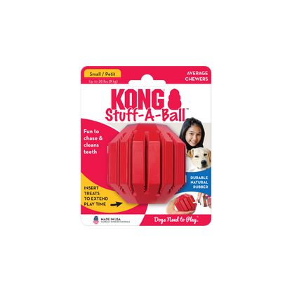 Kong Stuff A Ball Toy for Dogs (Red)