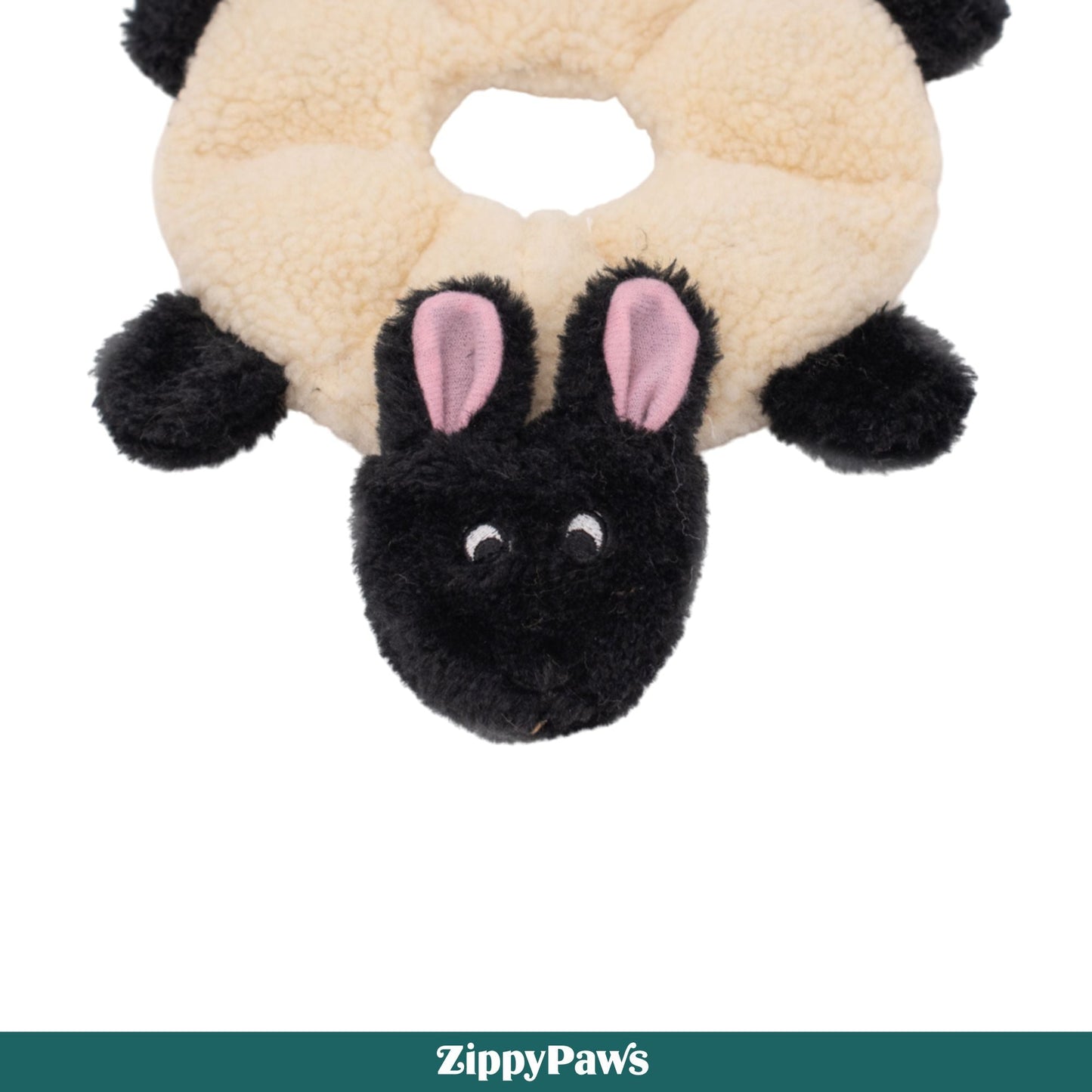 Zippy Paws Loopy Sheep Plush Toy for Dogs