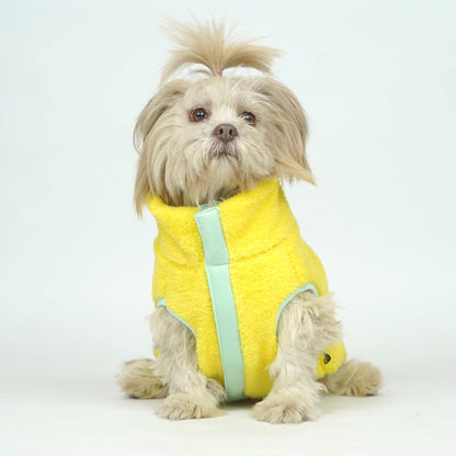 Pets Way Crazy Fur Winter Jacket for Dogs (Yellow)