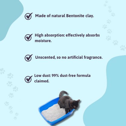 BearHugs Unscented Bentonite Cat Litter