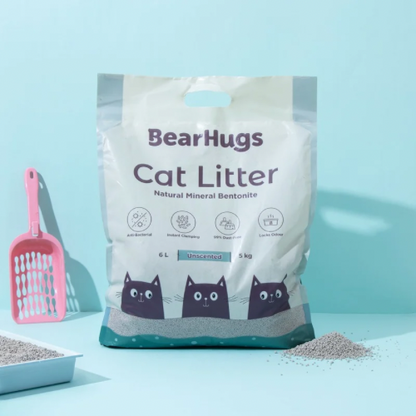 BearHugs Unscented Bentonite Cat Litter