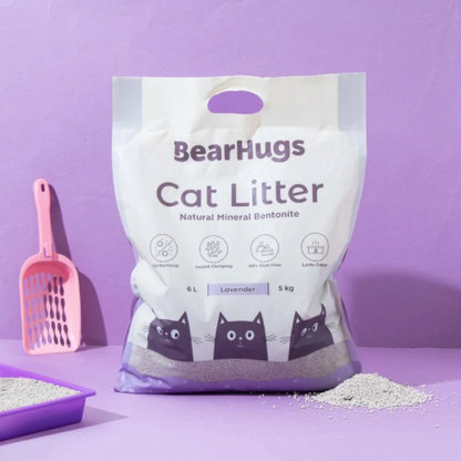 BearHugs Lavender Scented Bentonite Cat Litter