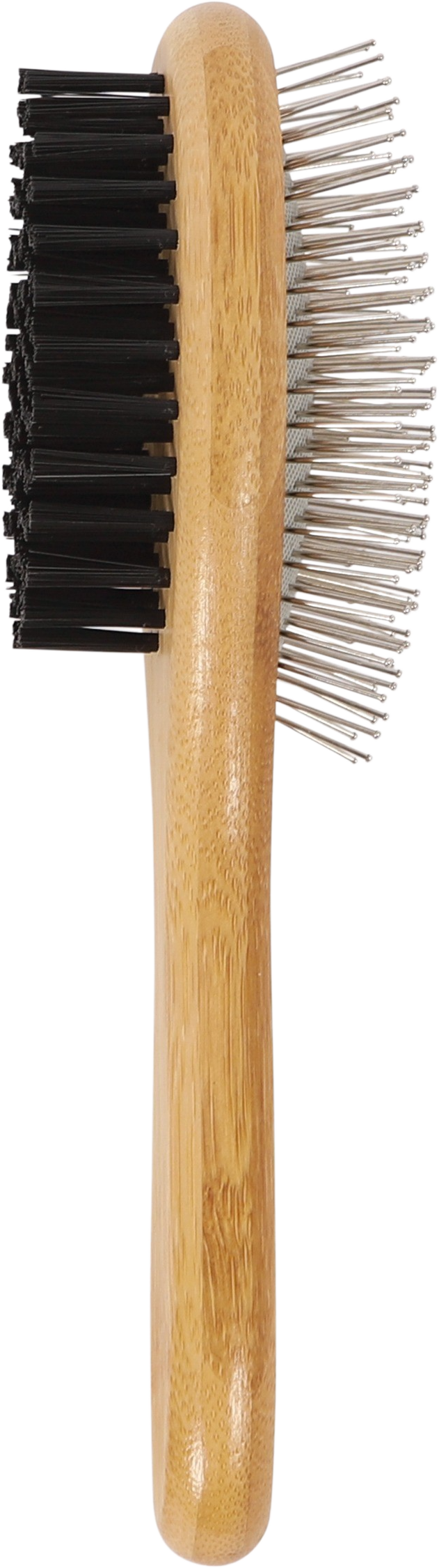 M PETS Bamboo Ball Pin Double Sided Grooming Brush for Dogs and Cats (Brown)